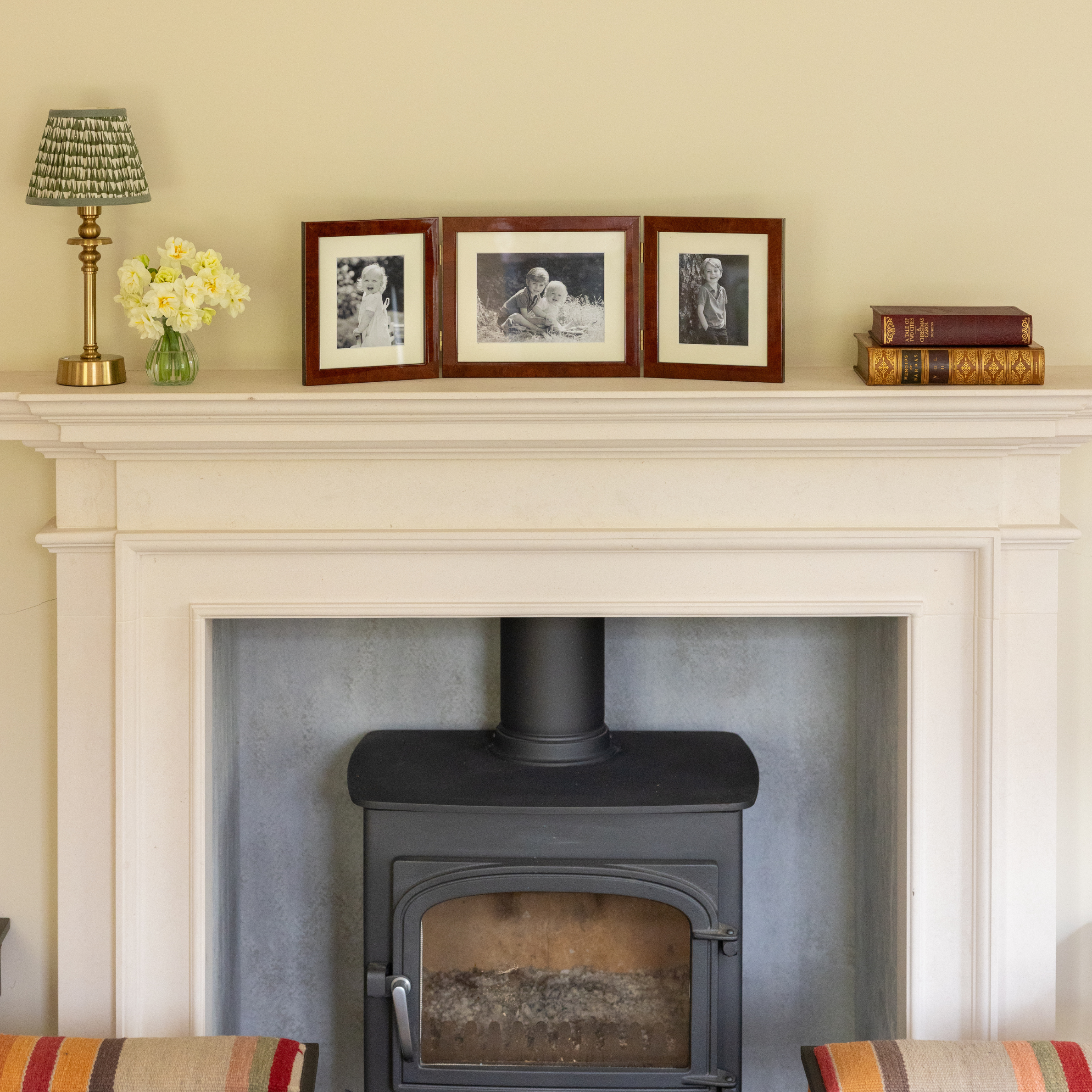 Maple Triple Special Hinged Mounted Medium Photo Frame
