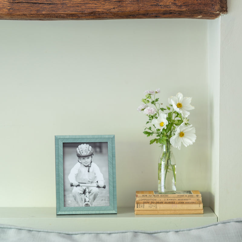 Aqua Lacquered Photo Frame