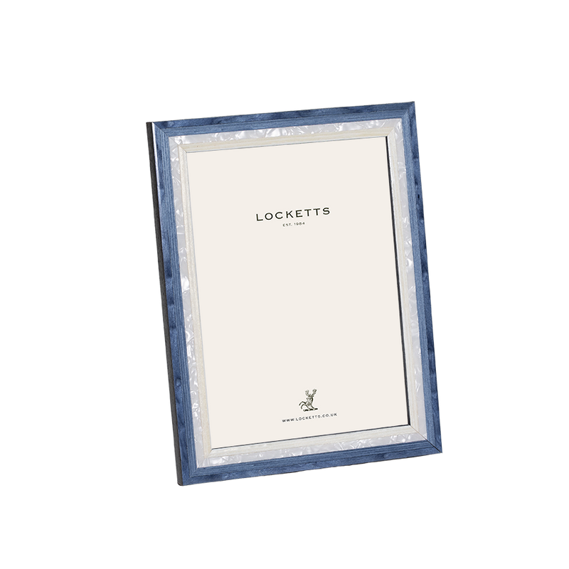 Blue Pearl Inlay Photo Frame