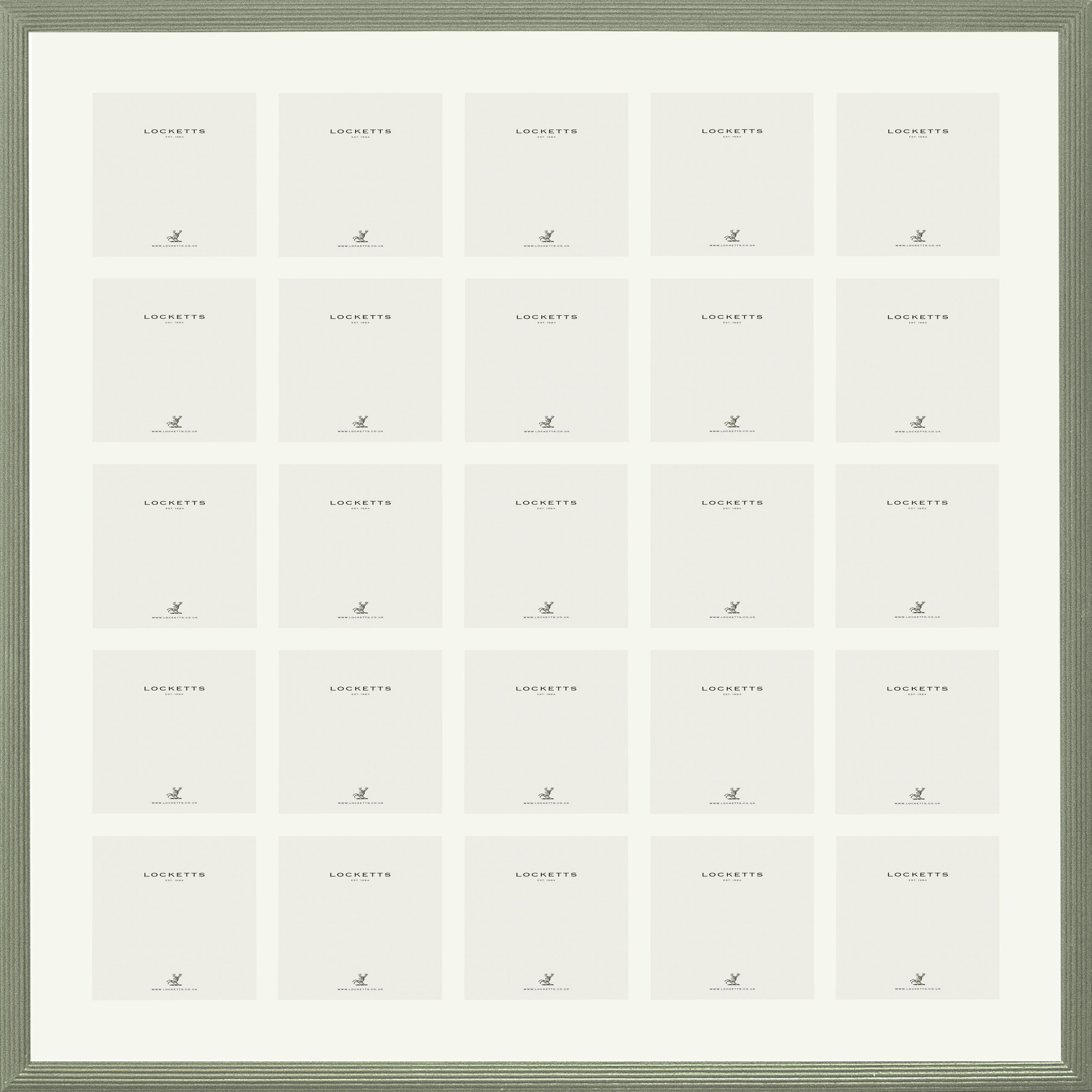 Farrow & Ball Painted 25 Multi Aperture Ribbed Frame