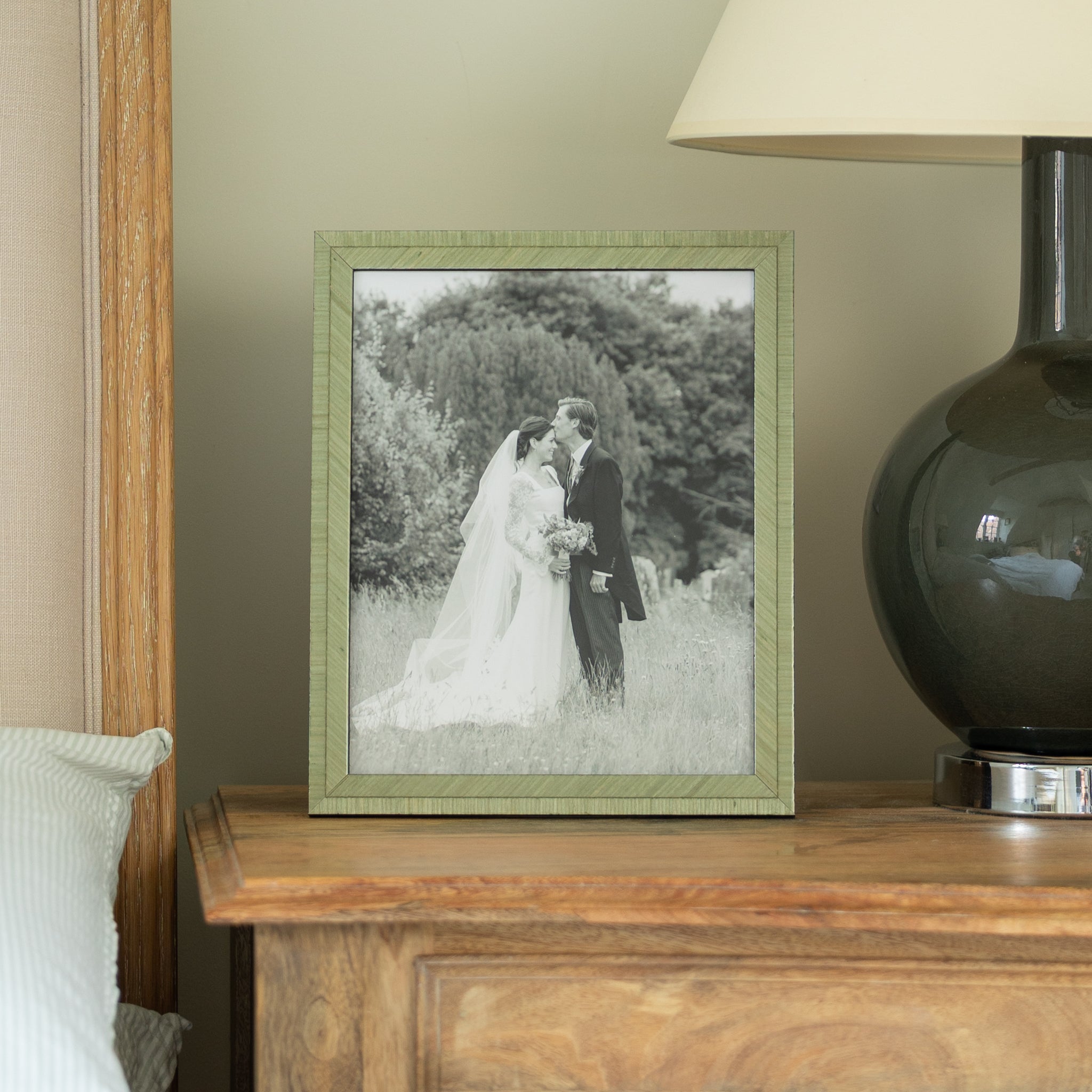 Green Lacquer Photo Frame