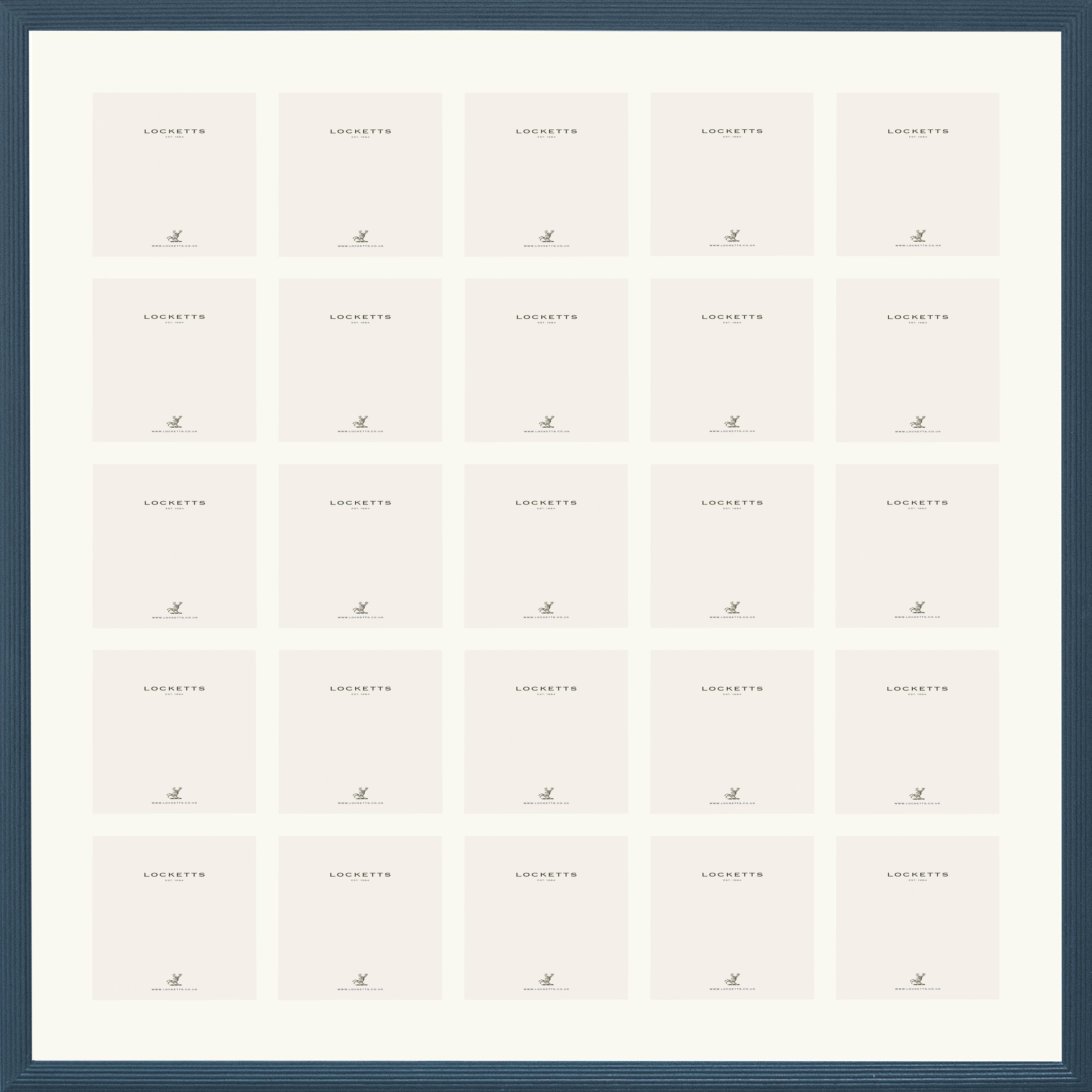 Farrow & Ball Painted 25 Multi Aperture Ribbed Frame
