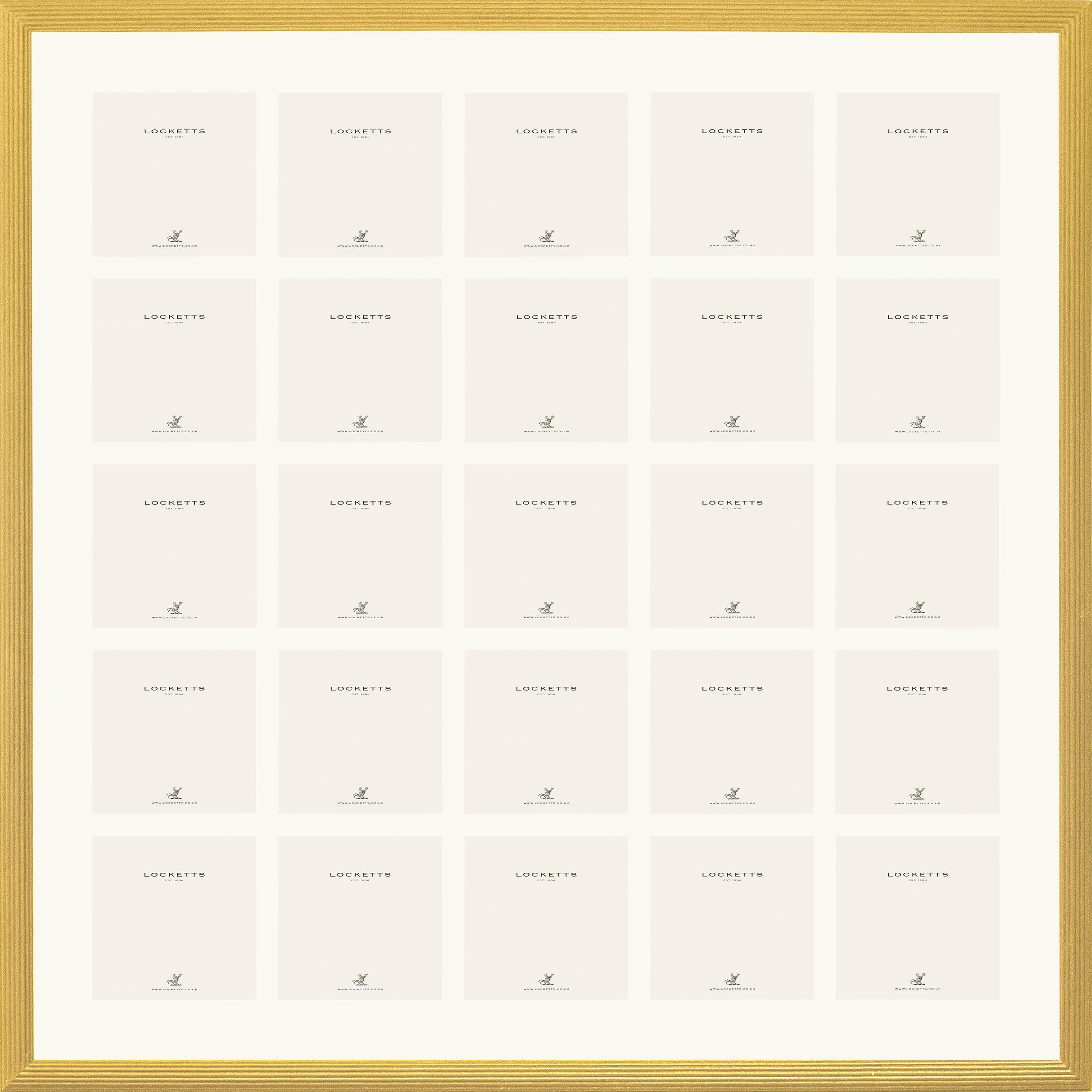 Farrow & Ball Painted 25 Multi Aperture Ribbed Frame