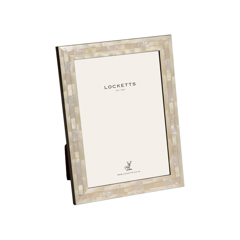 White Pearl Inlay Photo Frame