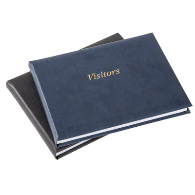 Charcoal Small Visitors Book (Embossed Front)