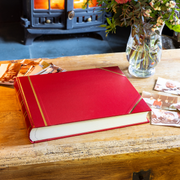 Traditional Large Landscape Photo Album Red