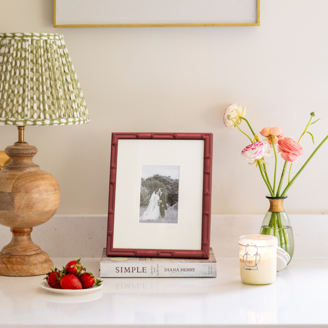 Farrow & Ball Painted Bamboo Frame
