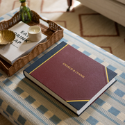 Traditional Large Landscape Photo Album Blue/Burgundy