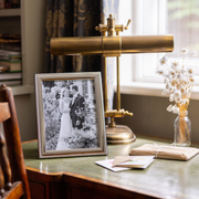 Sterling Silver Thin Bead Photo Frame