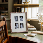 Farrow & Ball Painted Multi Aperture Bamboo Frame
