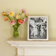 Sterling Silver Bead Photo Frame