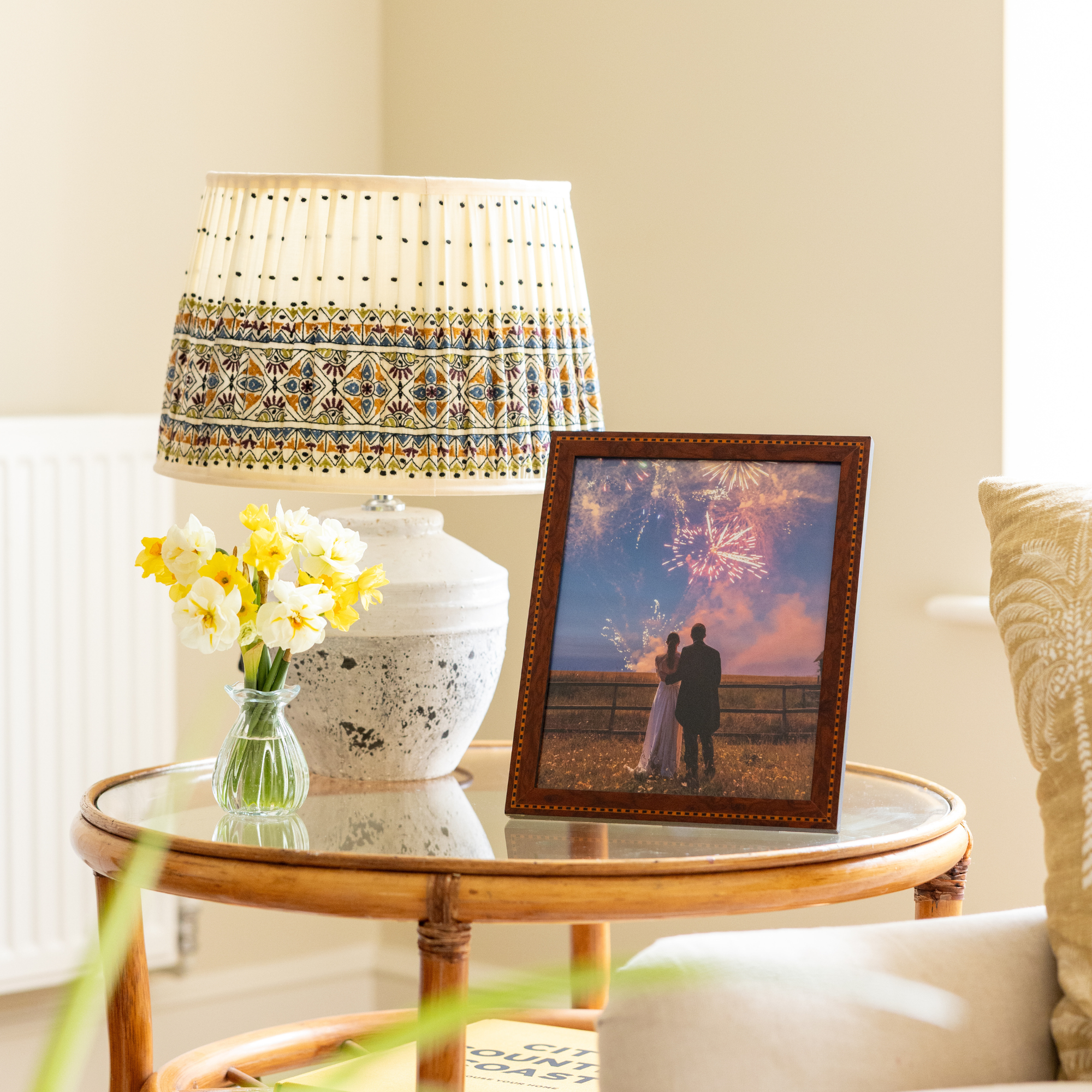 Inlaid Walnut Unmounted Photo Frame