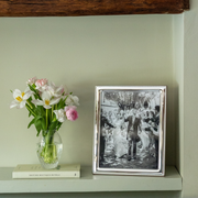 Sterling Silver Bead Photo Frame