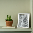 Sterling Silver Thin Bead Photo Frame