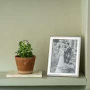 Sterling Silver Thin Bead Photo Frame