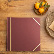 Traditional Large Square Album Burgundy
