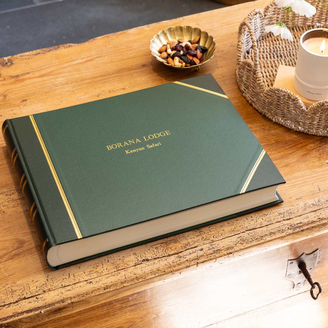 Traditional Large Landscape Photo Album Green