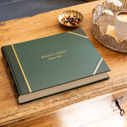 Traditional Large Landscape Photo Album Green