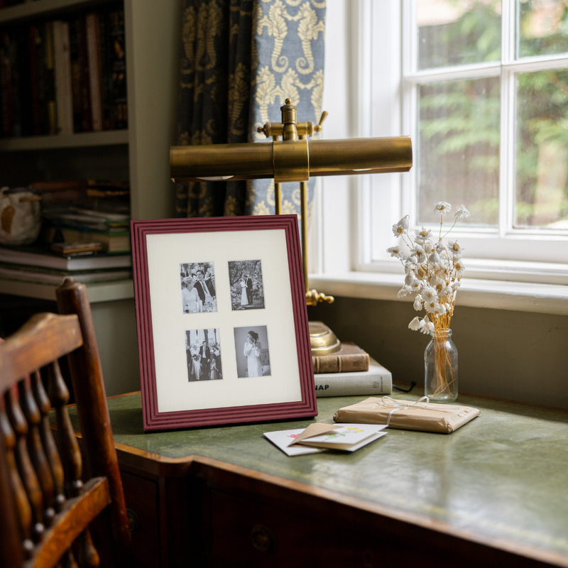 Farrow & Ball Painted Multi Aperture Fluted Frame