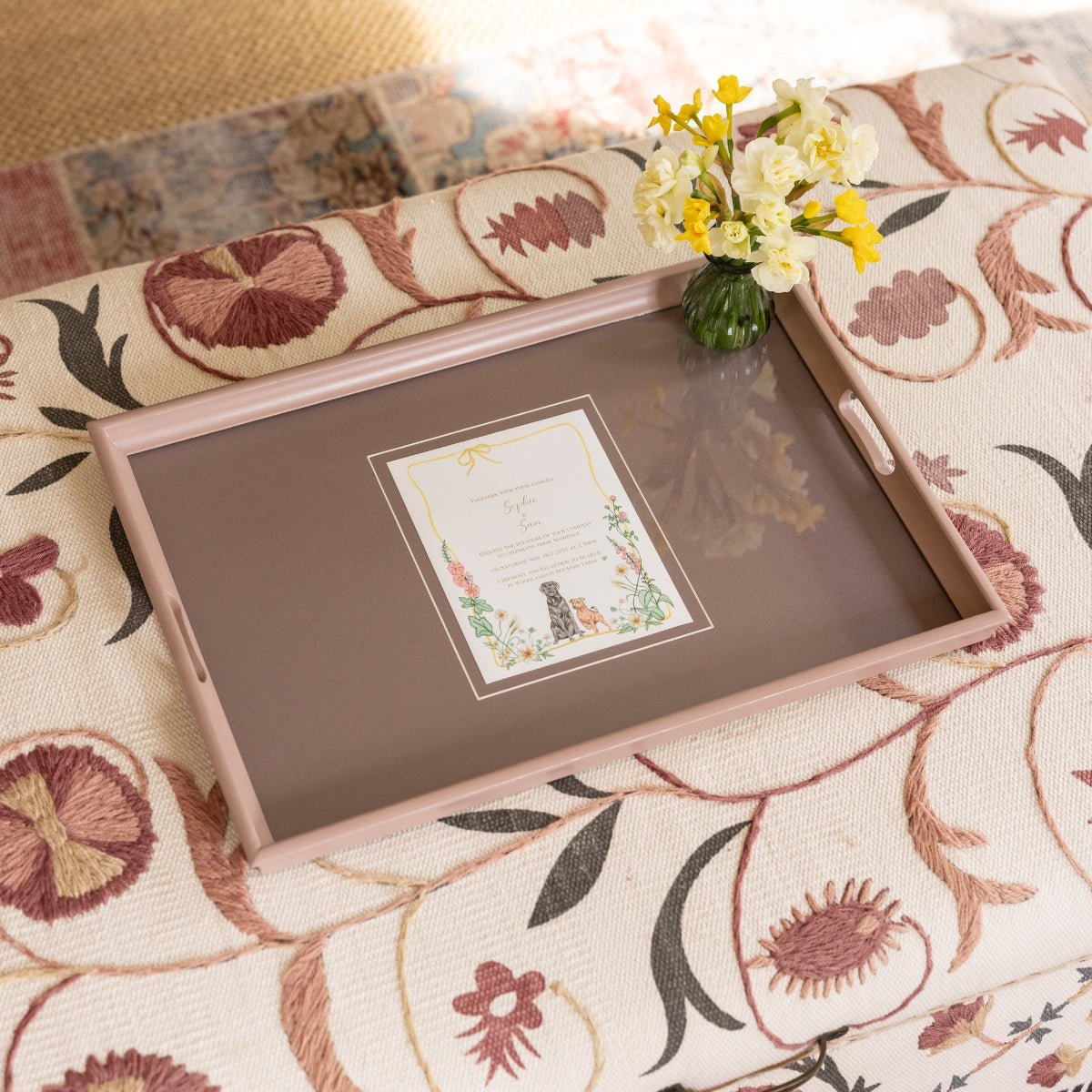Farrow & Ball Painted Large Invitation Tray