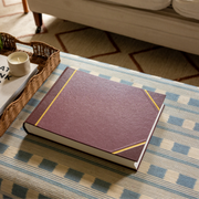 Traditional Large Landscape Photo Album Burgundy