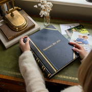 Traditional Small Portrait Photo Album Blue