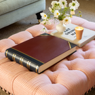 Traditional Large Landscape Photo Album Blue/Burgundy