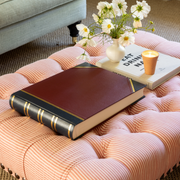 Traditional Large Landscape Photo Album Blue/Burgundy