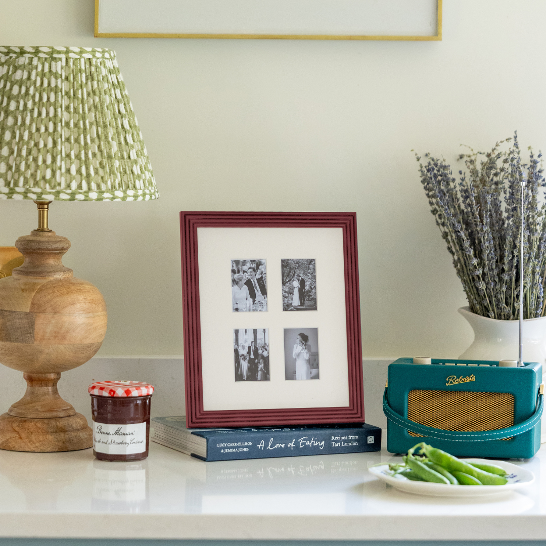 Farrow & Ball Painted Multi Aperture Fluted Frame