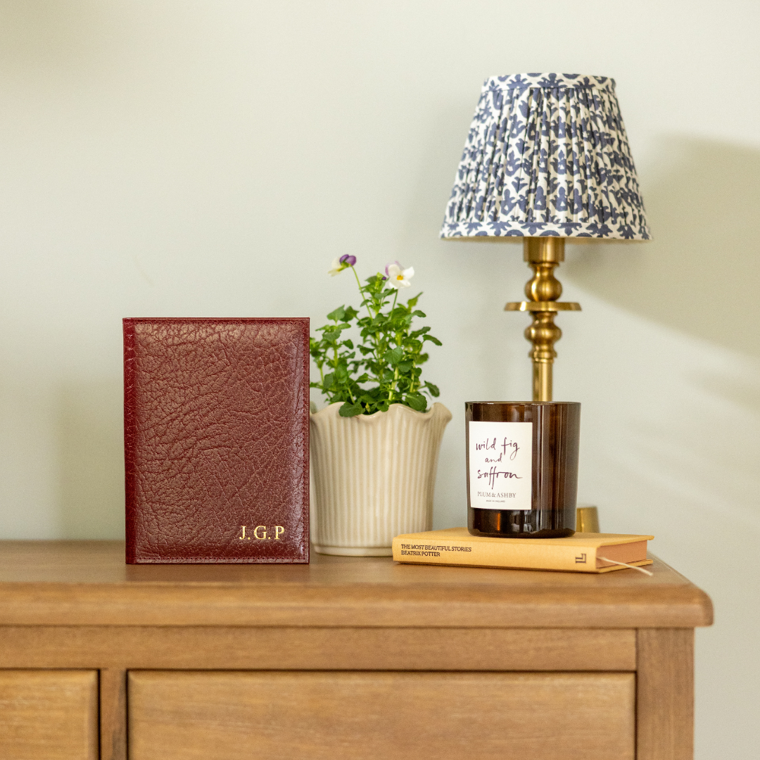 Moroccan Leather Double Travel Photo Frame