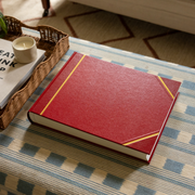 Traditional Large Landscape Photo Album Red