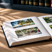 Traditional Large Landscape Photo Album Burgundy