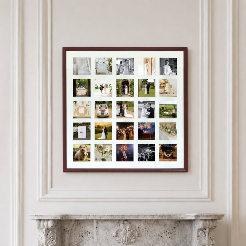 Farrow & Ball Painted 25 Multi Aperture Ribbed Frame