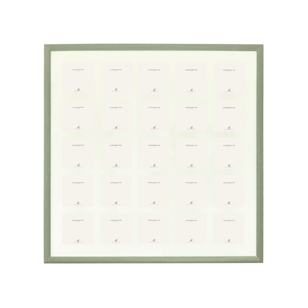 Farrow & Ball Painted 25 Multi Aperture Ribbed Frame