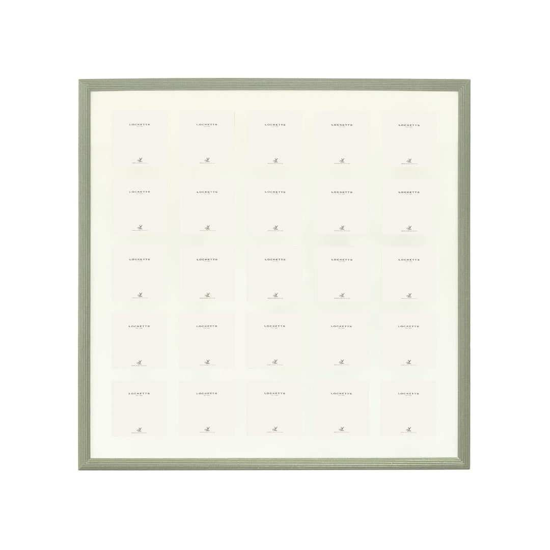 Farrow & Ball Painted 25 Multi Aperture Ribbed Frame
