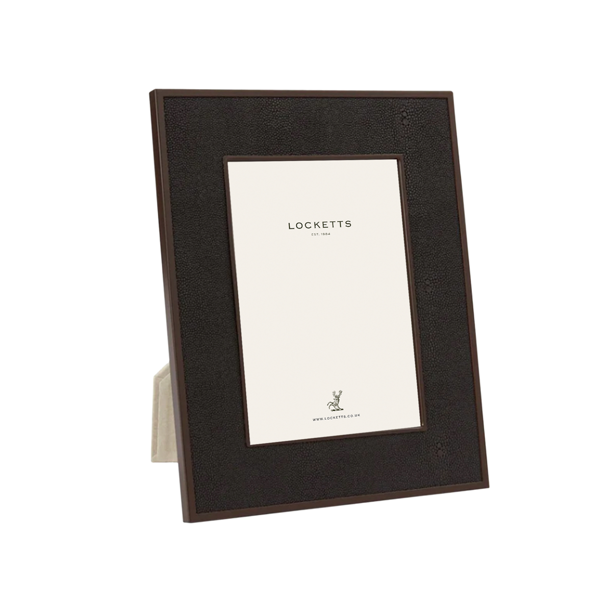 Anthracite Faux Shagreen Bronze Photo Frame