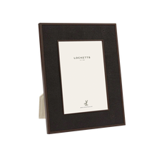 Anthracite Faux Shagreen Bronze Photo Frame