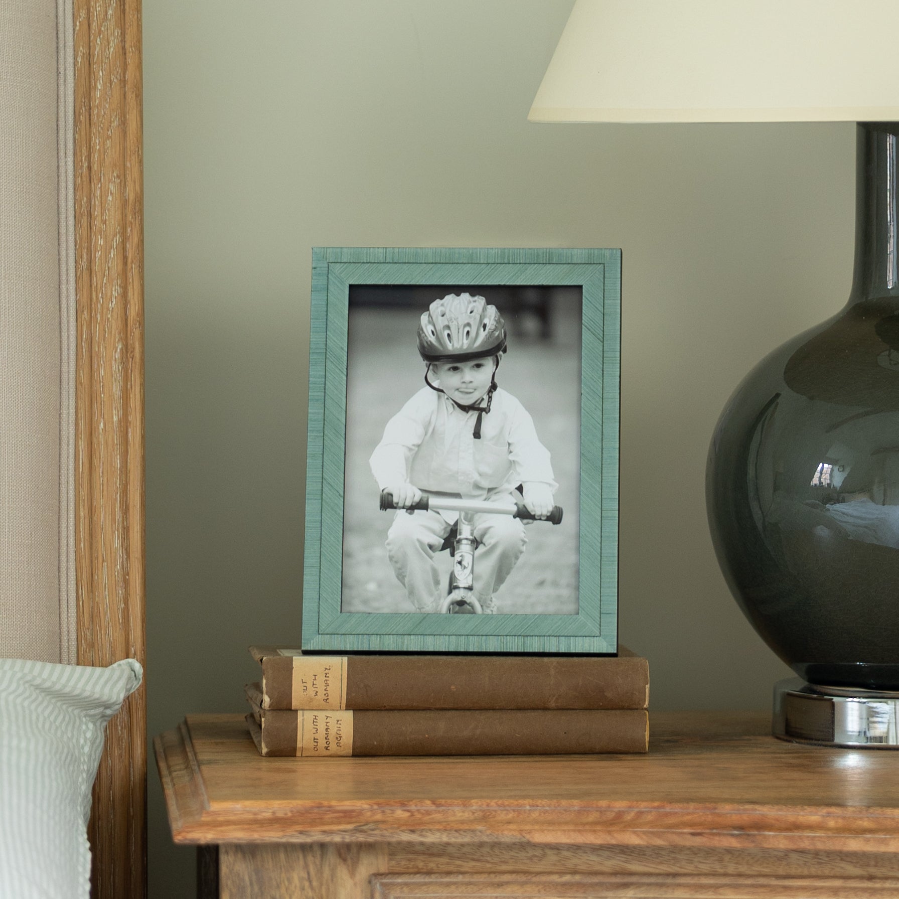 Aqua Lacquered Photo Frame