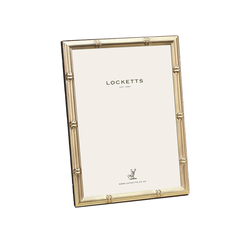 Bamboo Matte Gold Photo Frame