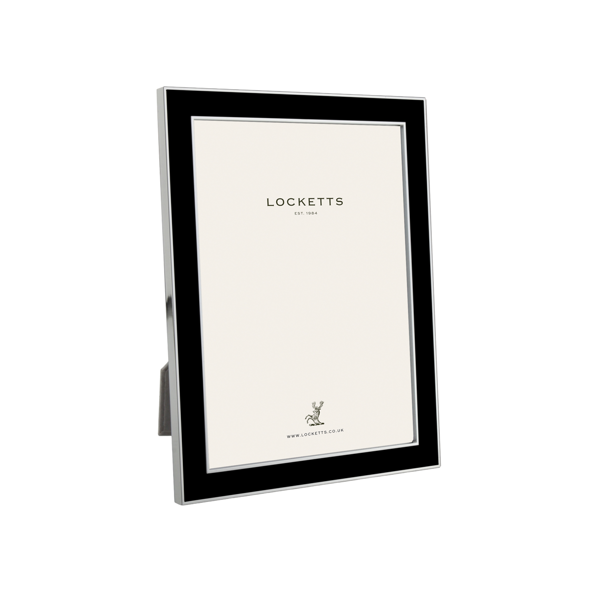 Black Thin Contemporary Enamel Photo Frame