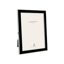 Black Thin Contemporary Enamel Photo Frame