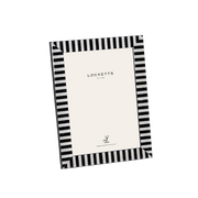Black White Striped Photo Frame