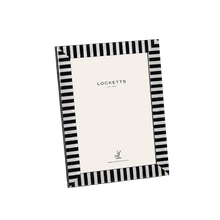 Black Pearl Striped Photo Frame