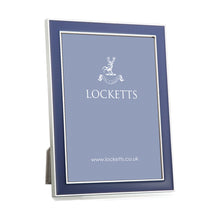 Navy Blue Thin Contemporary Enamel Photo Frame