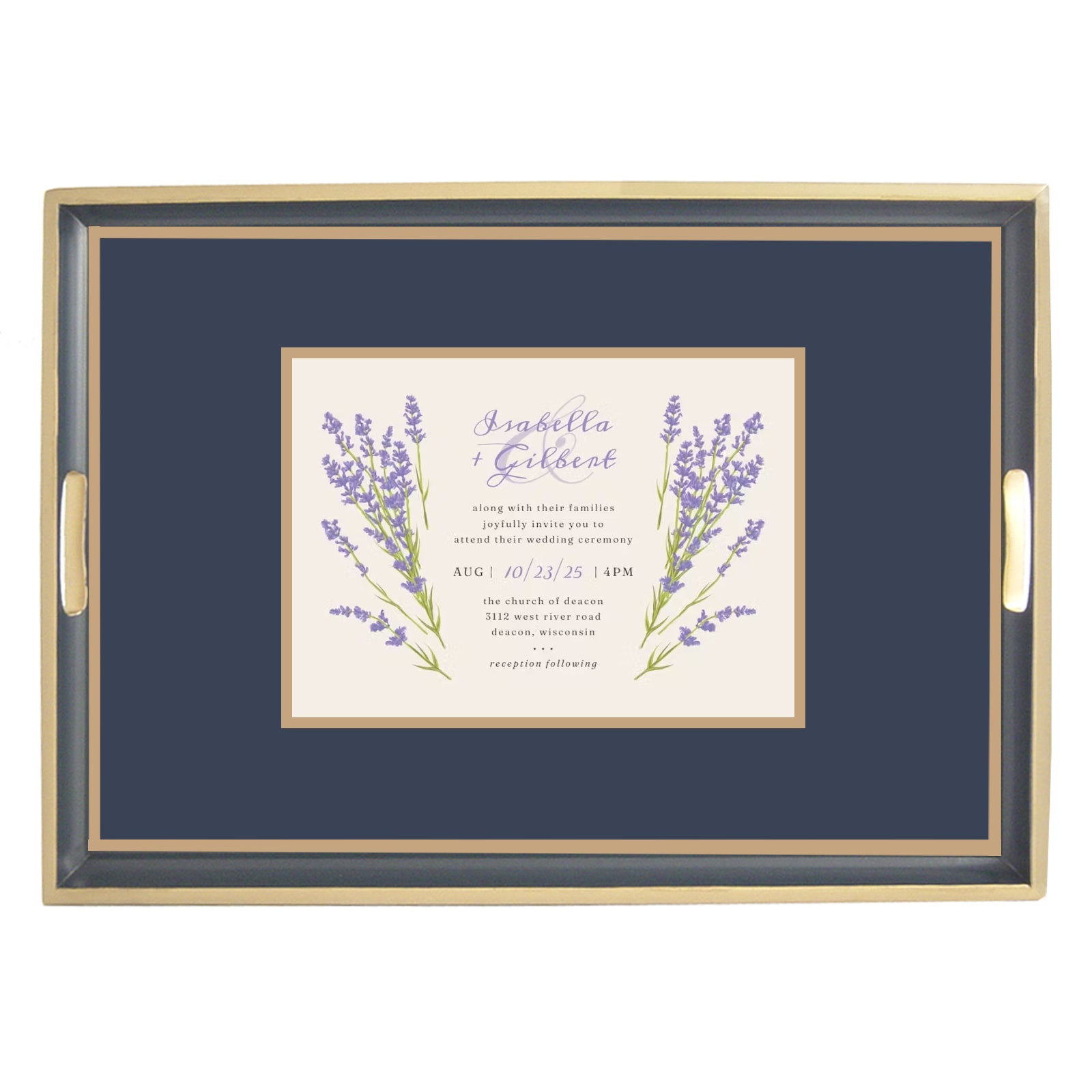Large Wedding Invitation Tray