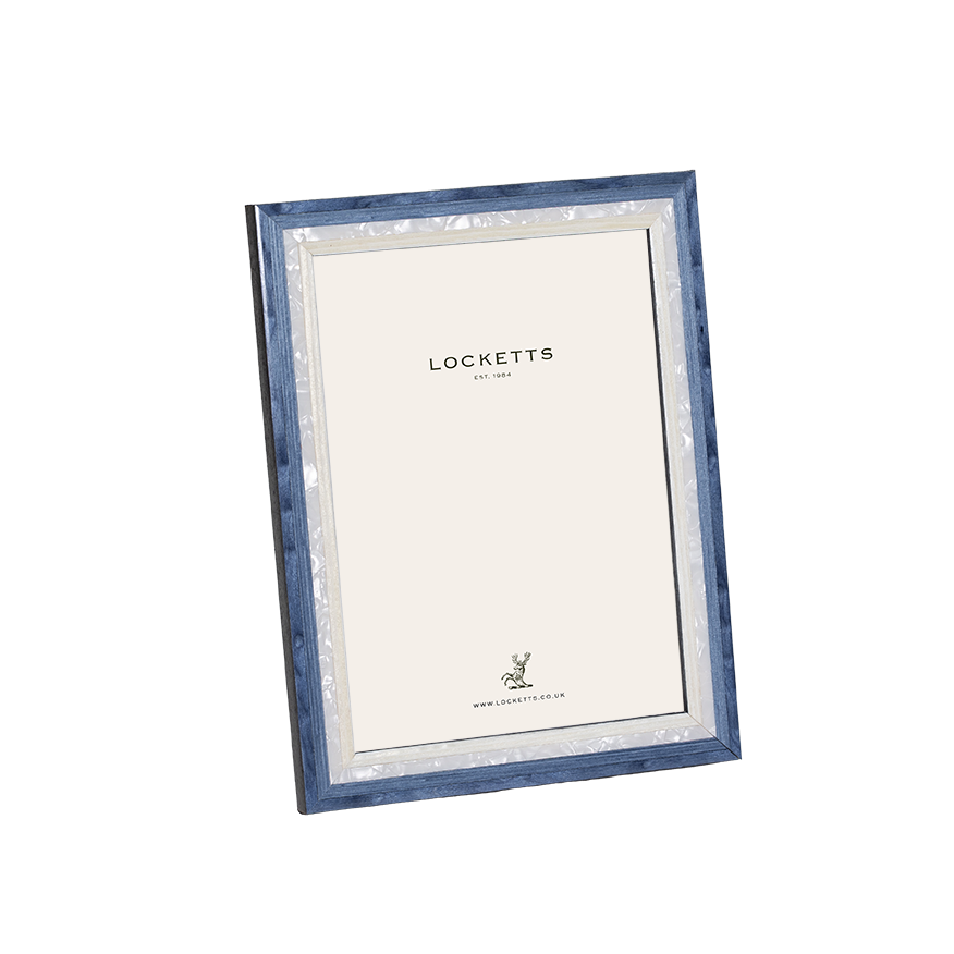 Blue Pearl Inlay Photo Frame