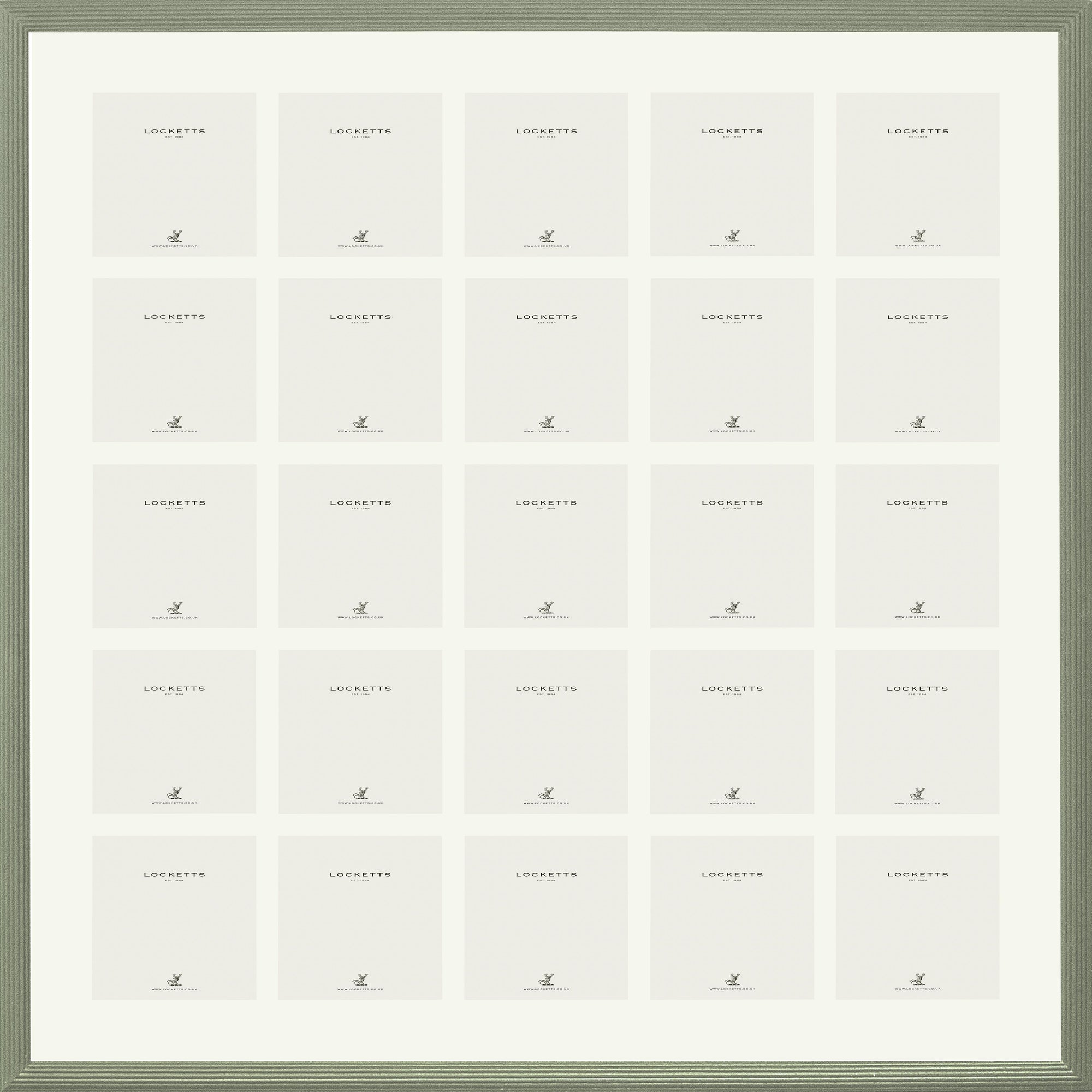 Farrow & Ball Painted 25 Multi Aperture Ribbed Frame