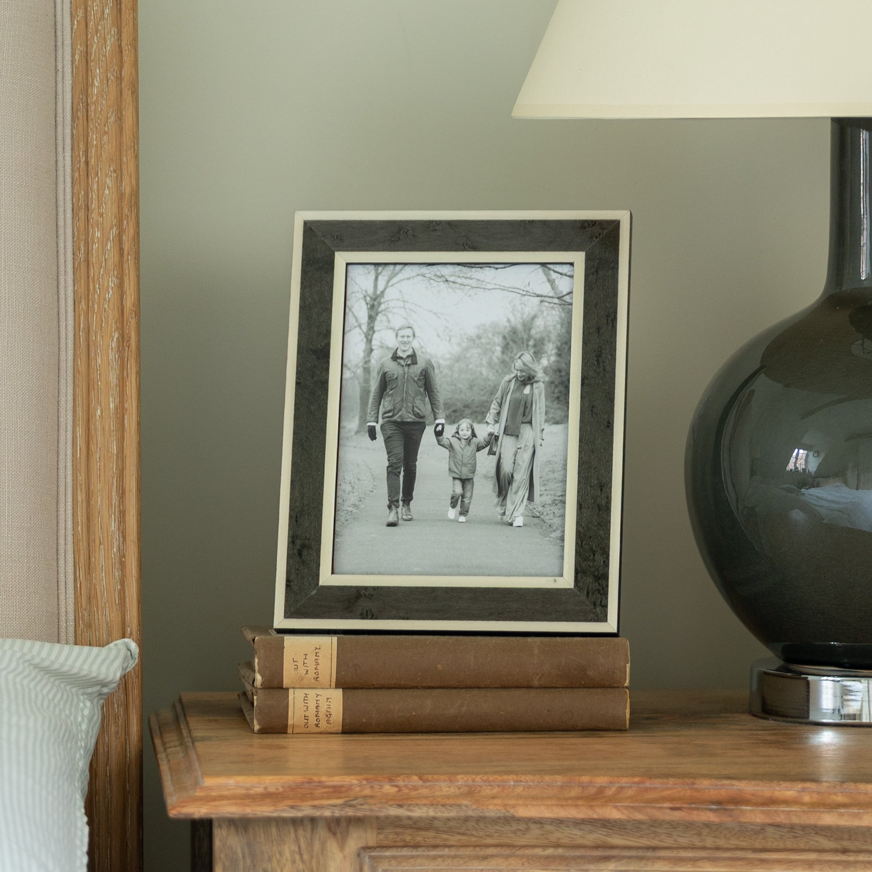 Charcoal White Inlay Photo Frame