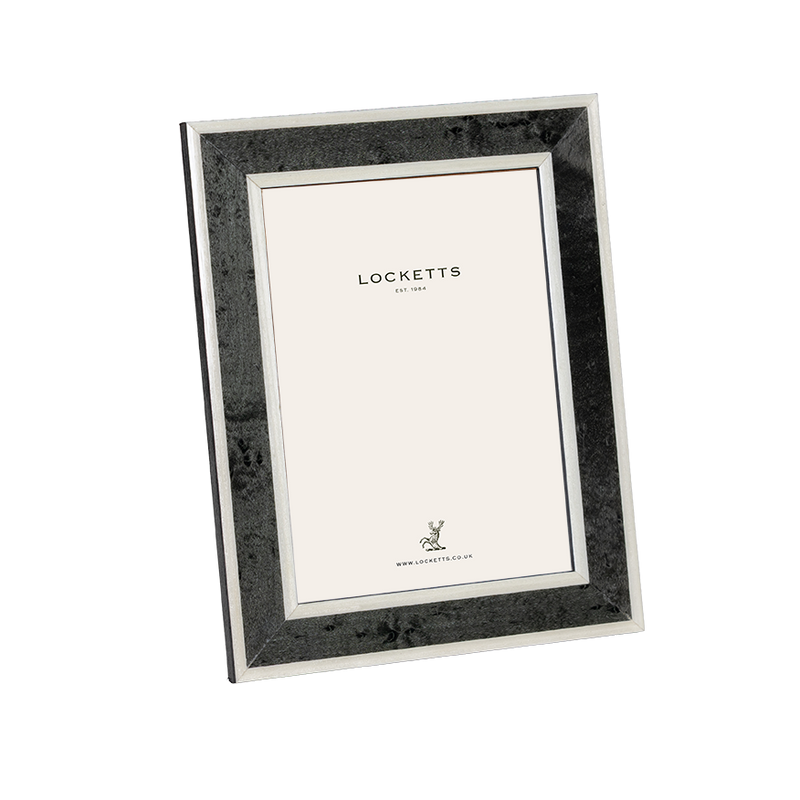Charcoal and White Photo Frame
