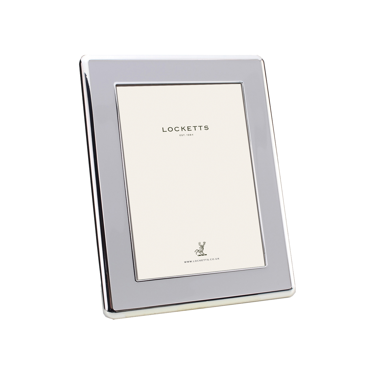 Chiffon Enamel Silver Curve Frame